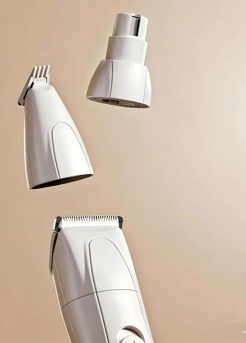 Detachable grooming heads for quiet pet clippers kit, easy to switch and clean