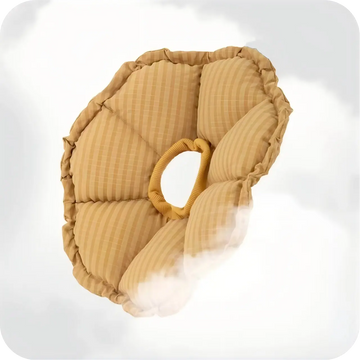 Lightweight soft cat recovery collar with padded design and adjustable inner ring for comfort and protection