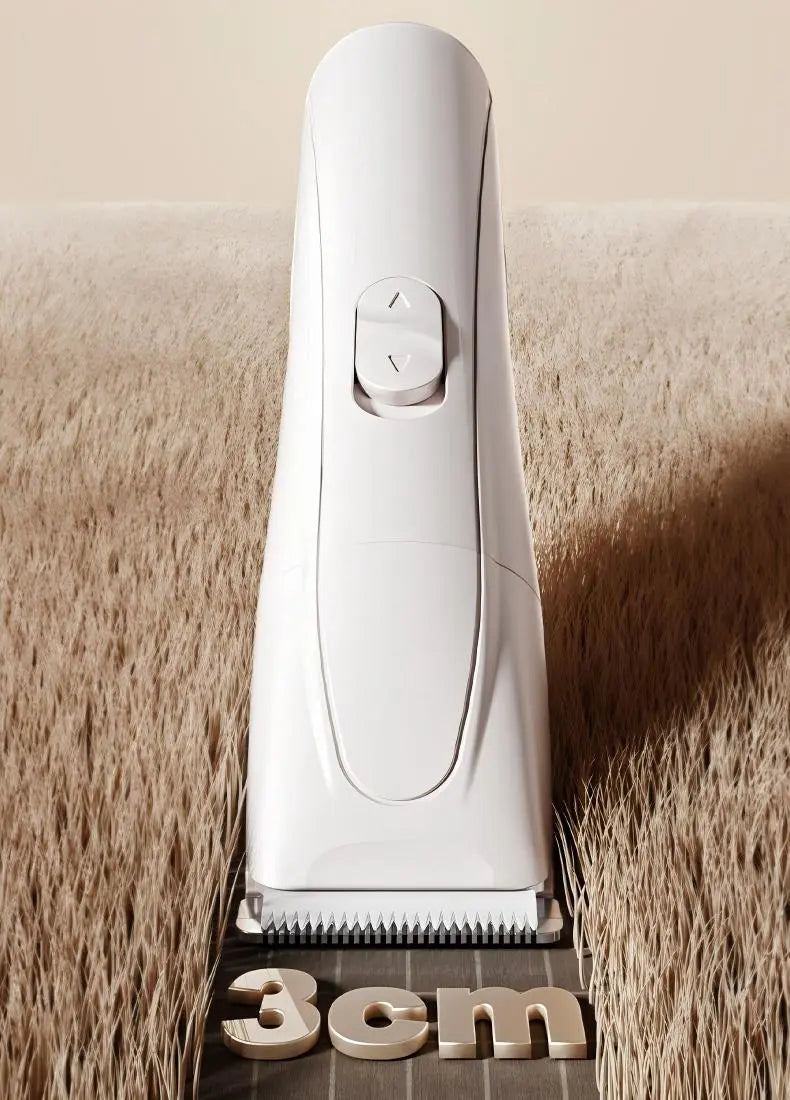 Quiet pet clippers showing compact size and ergonomic design for easy handling